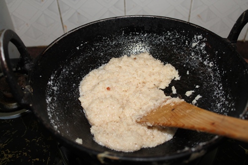 coconut barfi is ready