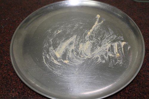 grease plate with ghee