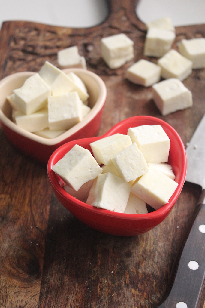 homemade paneer ready