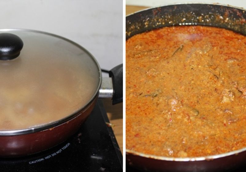 simmer lamb chettinad till oil separates