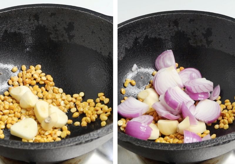 add in garlic and onions