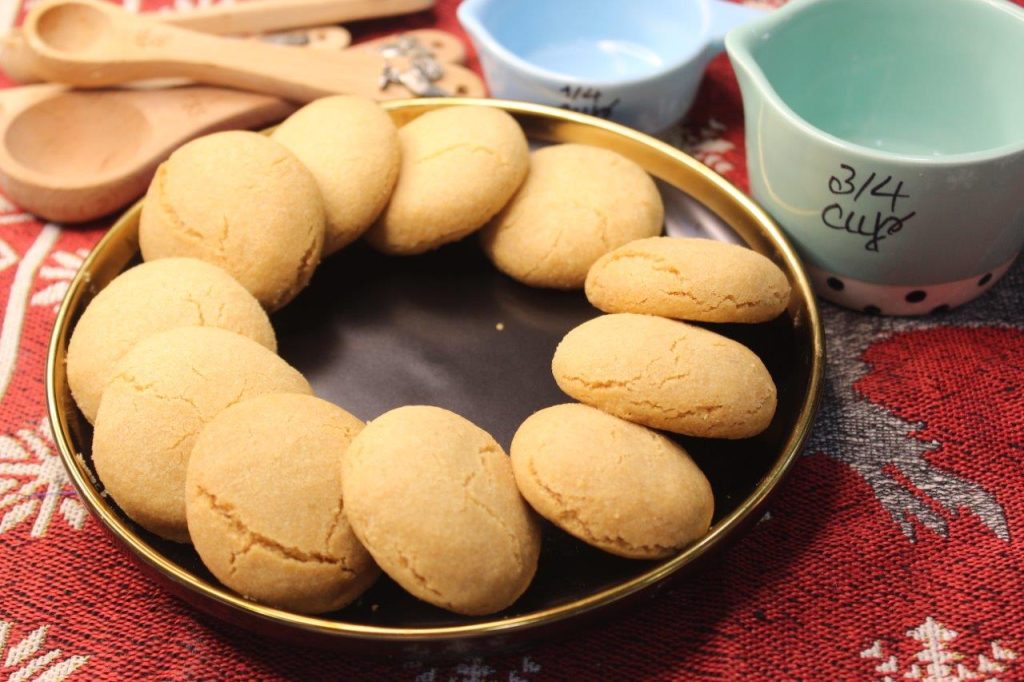 ghee biscuits arranged on a plate 