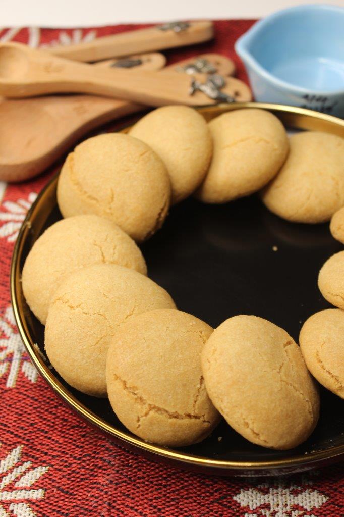 ghee biscuits arranged on a plate 