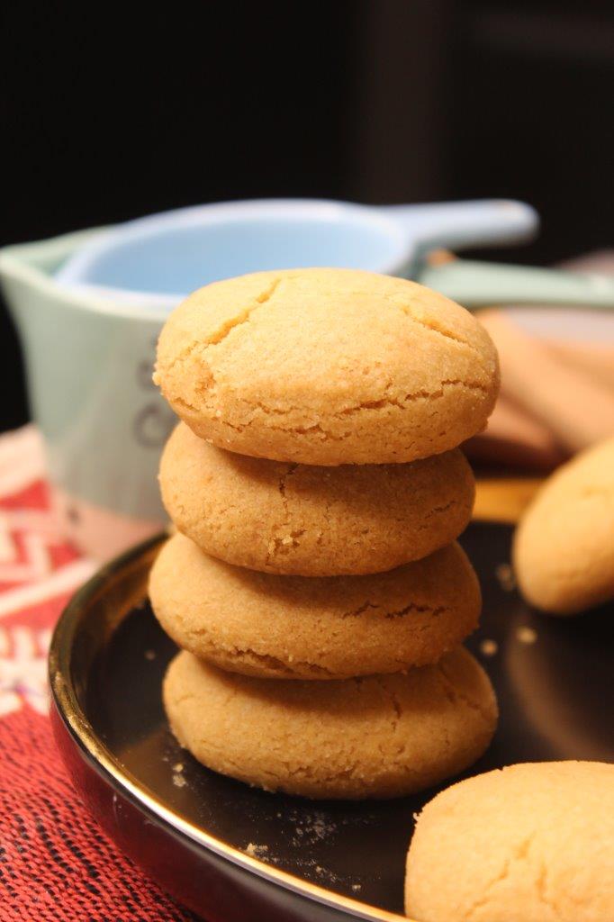 ghee biscuits stacked on top of each other