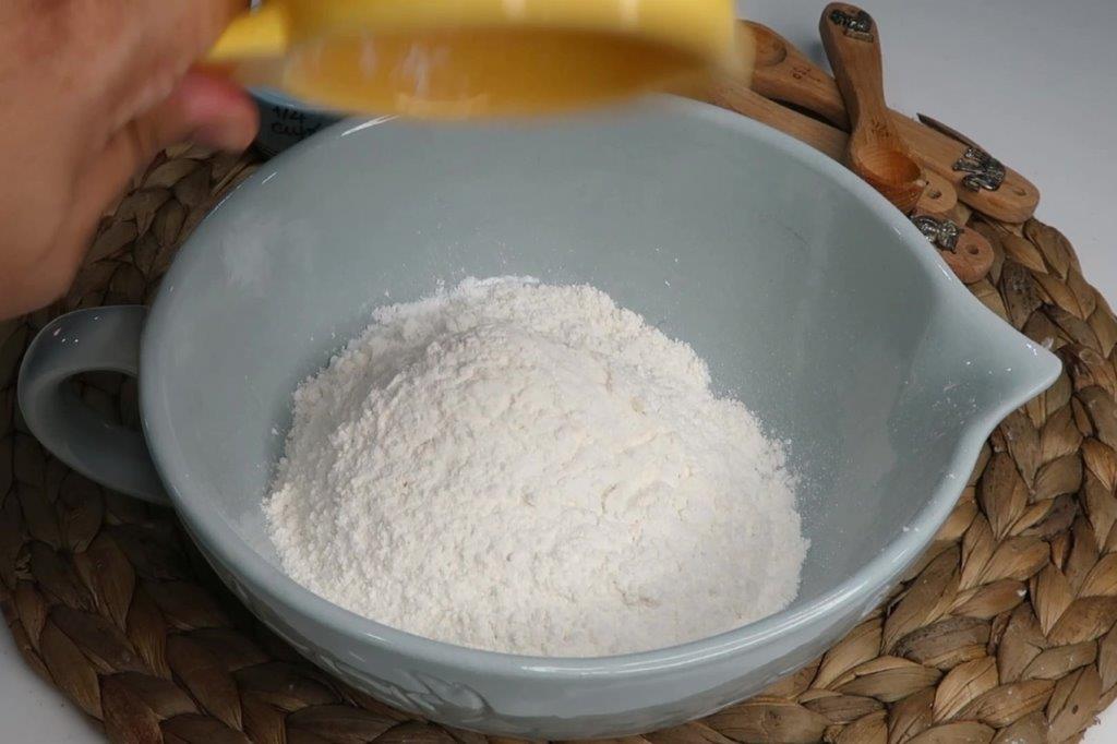 add in plain flour
