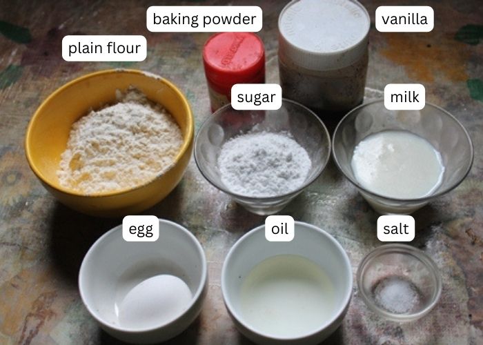 ingredients for making doughnuts