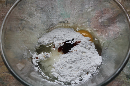 add in vanilla to make yeast free doughnuts
