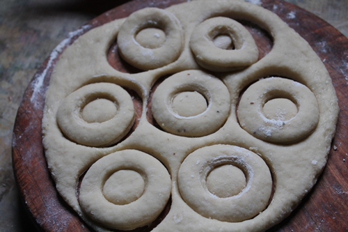 cut doughnuts