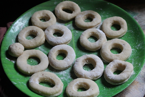 doughnuts cut