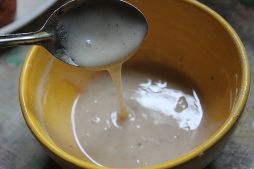 consistency of glaze