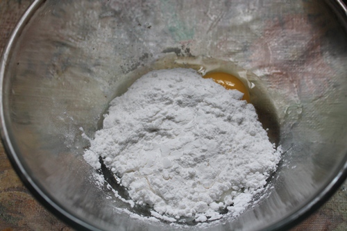 add powdered sugar to make yeast free doughnuts