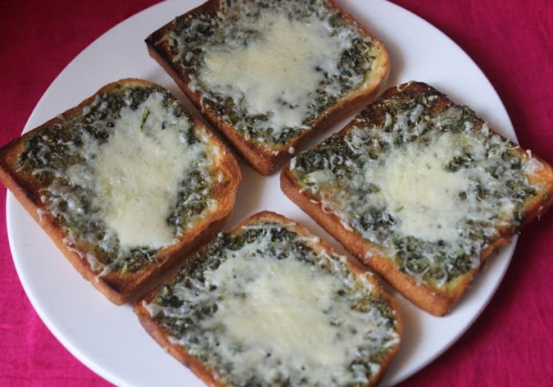 Garlic Bread with Olive Oil baked
