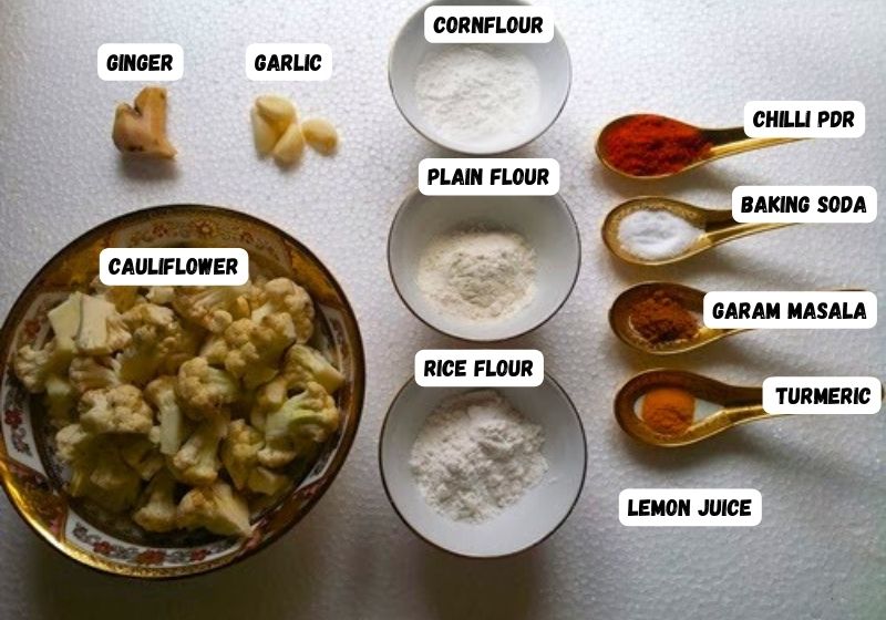 ingredients for gobi 65