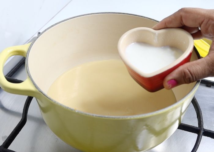 add yogurt to condensed milk