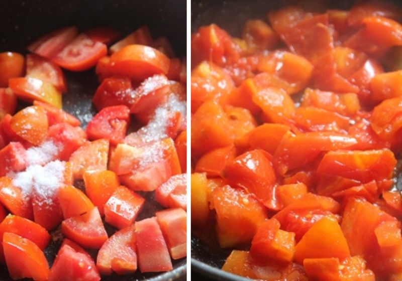 cook tomatoes till soft