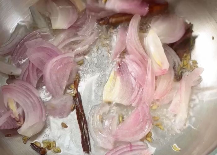 add in sliced onions