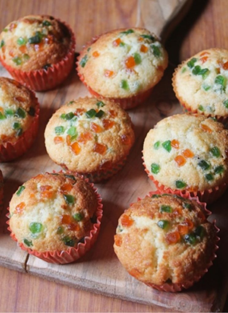 close look of Tutti Frutti Muffins