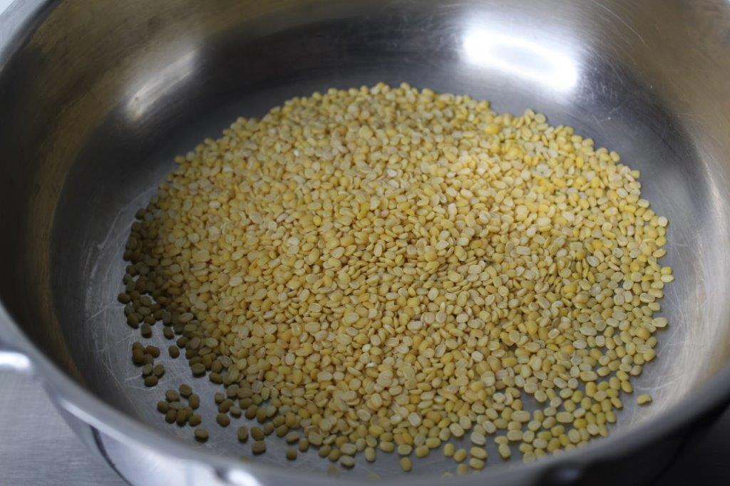 take moong dal in a pan