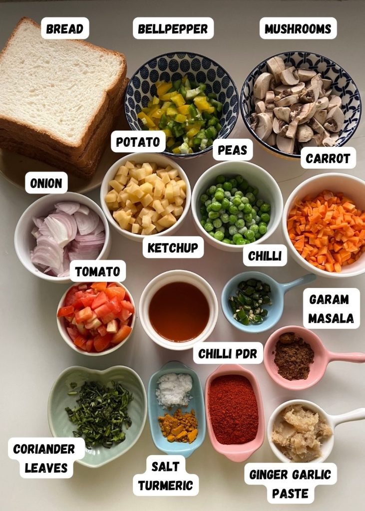 bread upma ingredients