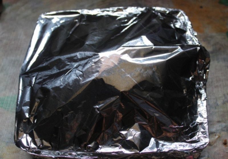 cover chicken with foil and bake