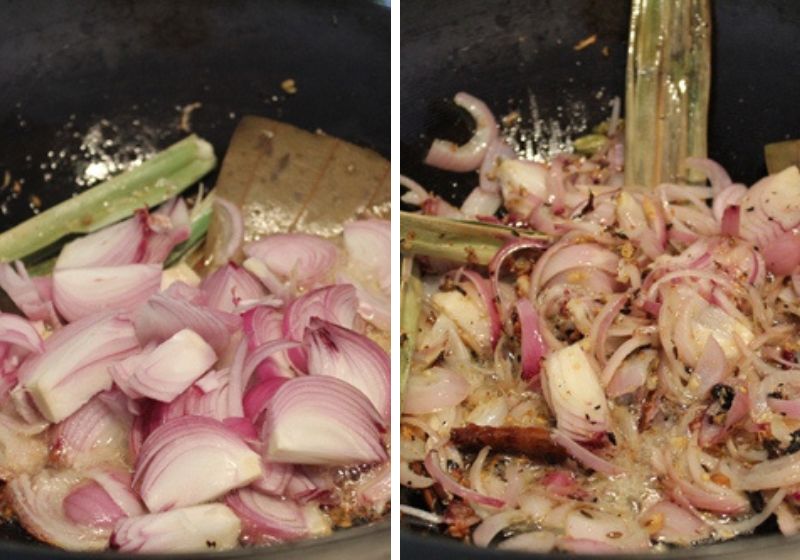 add onions and cook till golden