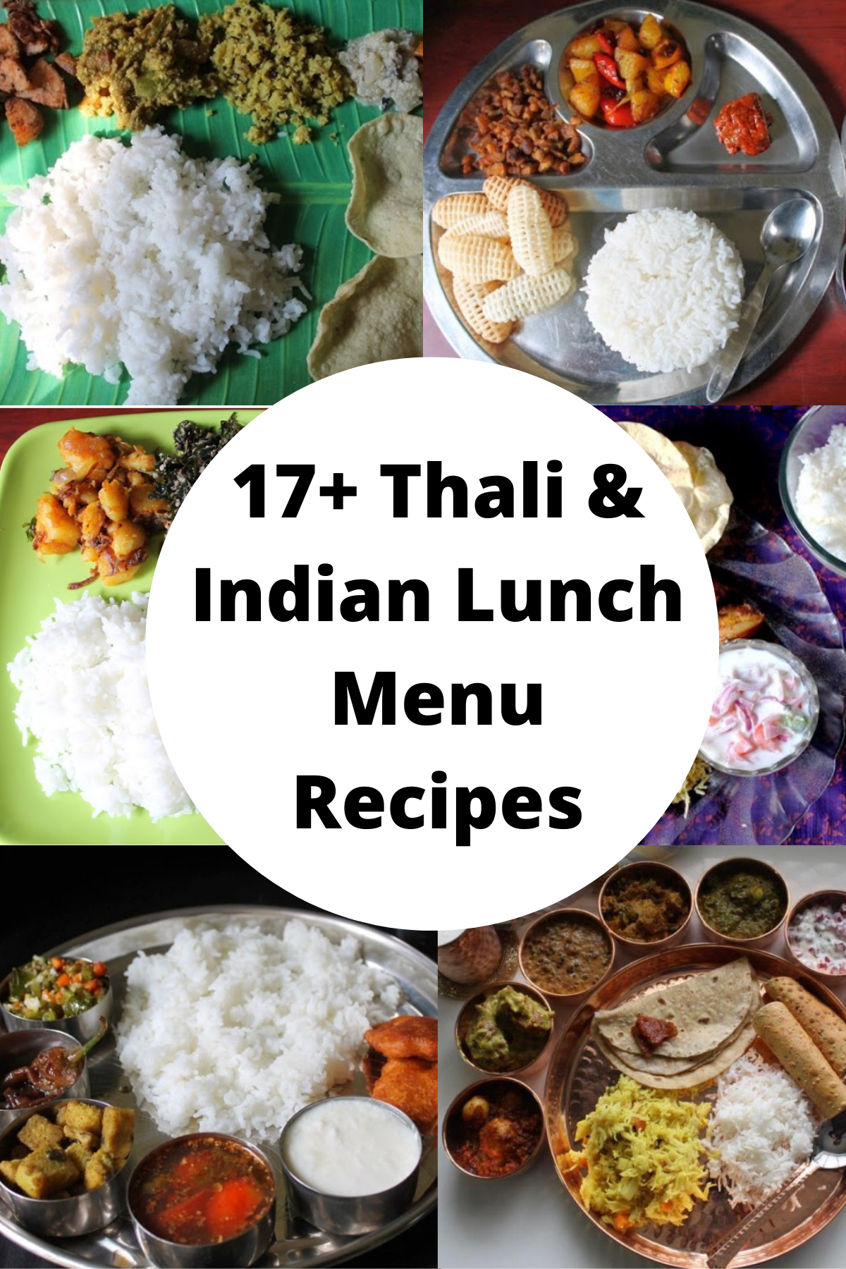 Indian Lunch Menu Recipes