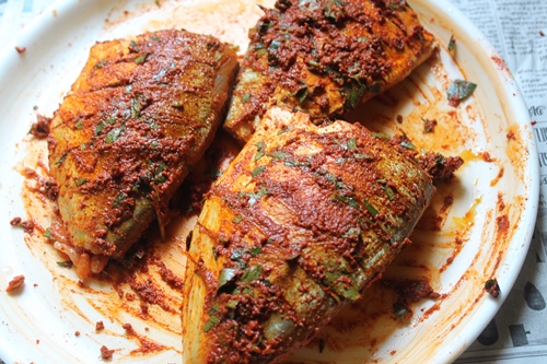 fish marinated with spices