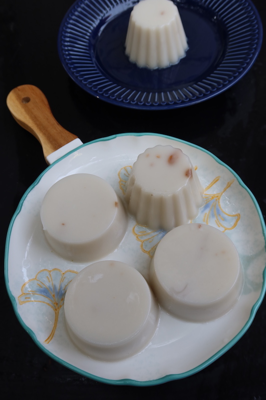 elaneer pudding | tender coconut pudding served