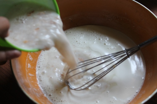 add ground tender coconut flesh