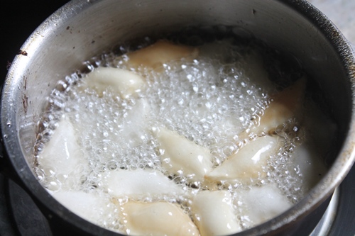 fry dough in hot oil