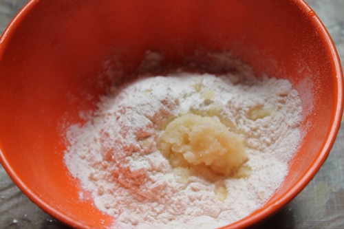 add ghee to flour