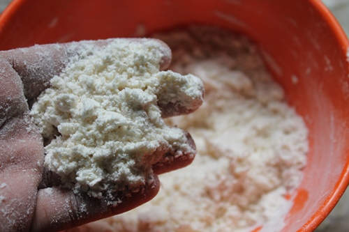 flour looking like breadcrumbs like texture