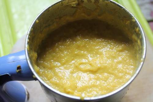 yellow capsicum chutney done