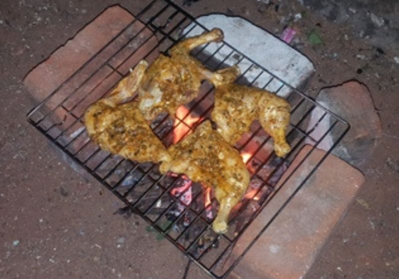 place chicken on grill