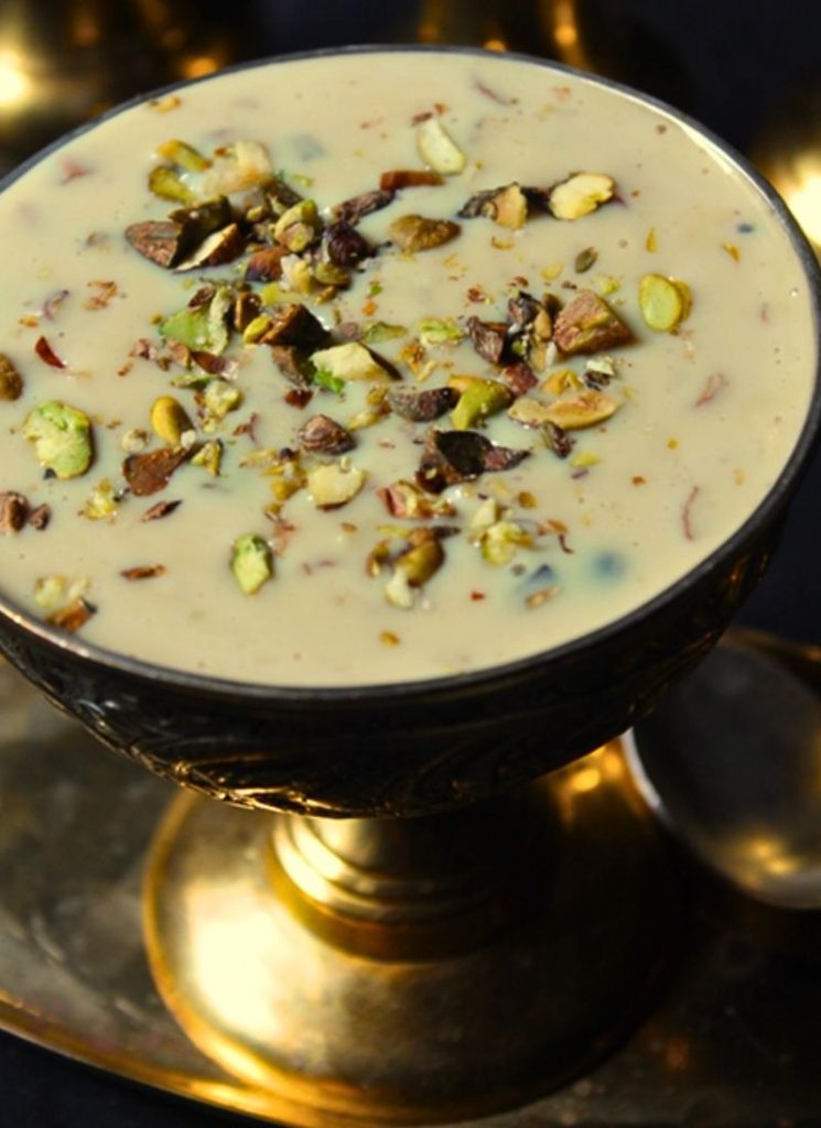 close shot of basundi 