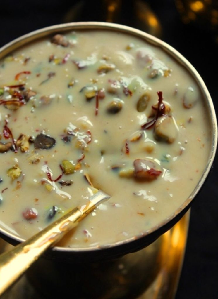 basundi served cold in a bowl