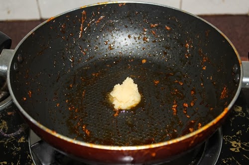 heat ghee in a pan