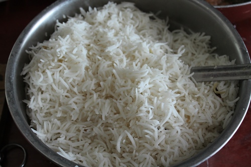 rice cooked