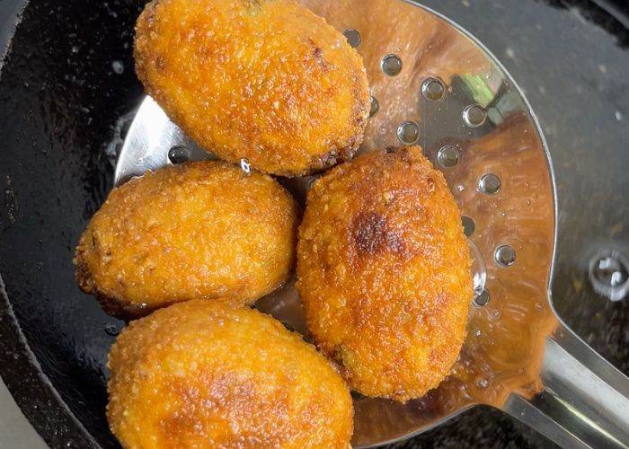 Chicken Croquettes fried till crispy