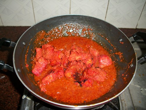 add in chicken tikka