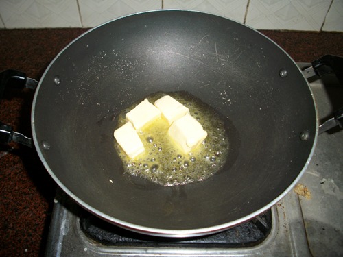 heat butter in a pan