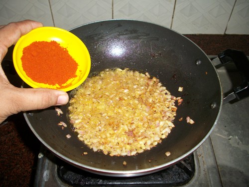 add in kashmiri chilli powder