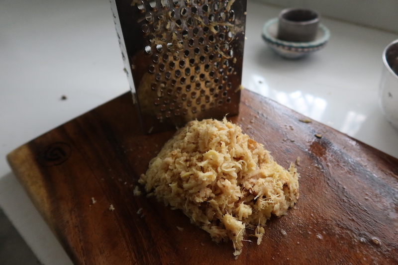 grate ginger
