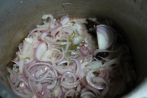 saute onions till golden