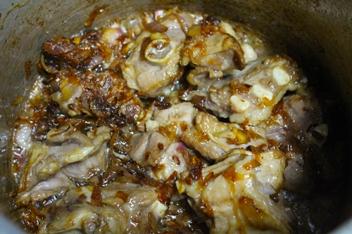 sear mutton in ghee