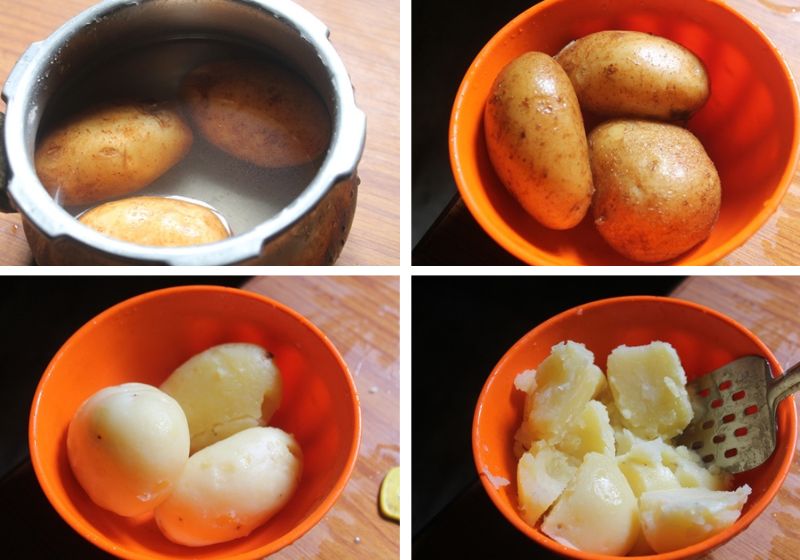 pressure cook potatoes for masala pottalam
