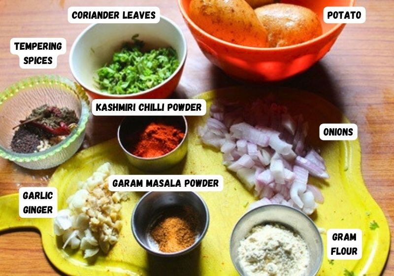 ingredients for Madurai Urulai Pottalam 