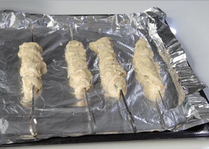 Murgh Malai Kebab in baking tray