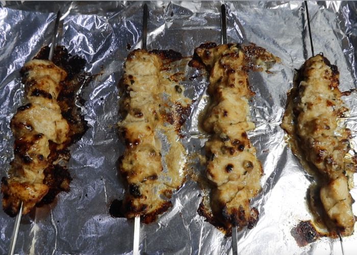 Murgh Malai Kebab cooked in oven
