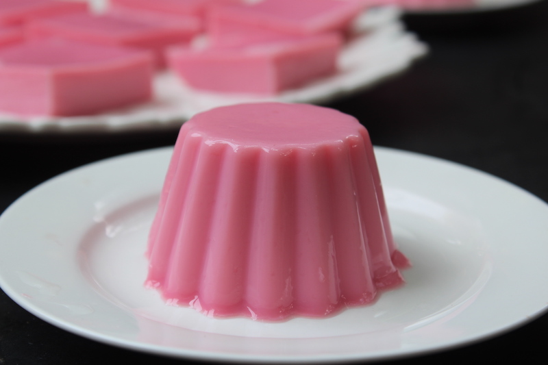 Rose Pudding served in moulds